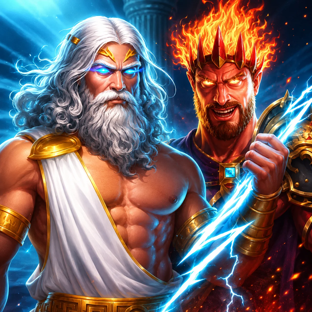 Zeus vs Hades Gods of War
